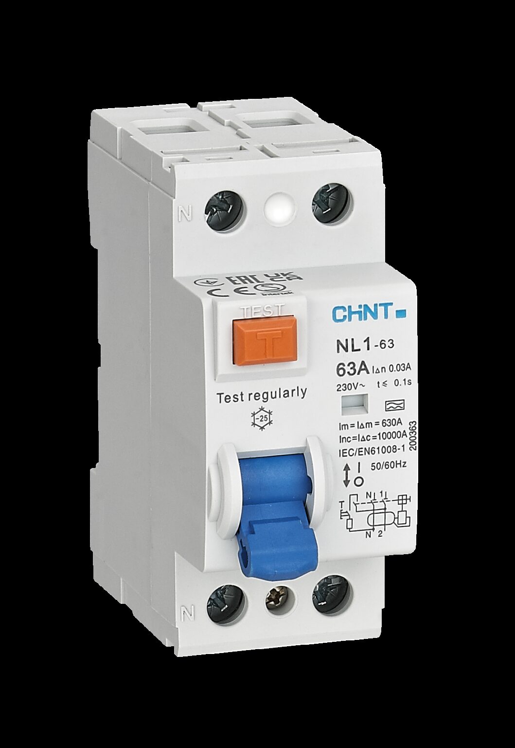 Acti 9 iID - RCCB - 2P - 63A - 30mA - type A-SI Acti 9 iID - RCCB - 2P - 63A - 30mA - type A-SI